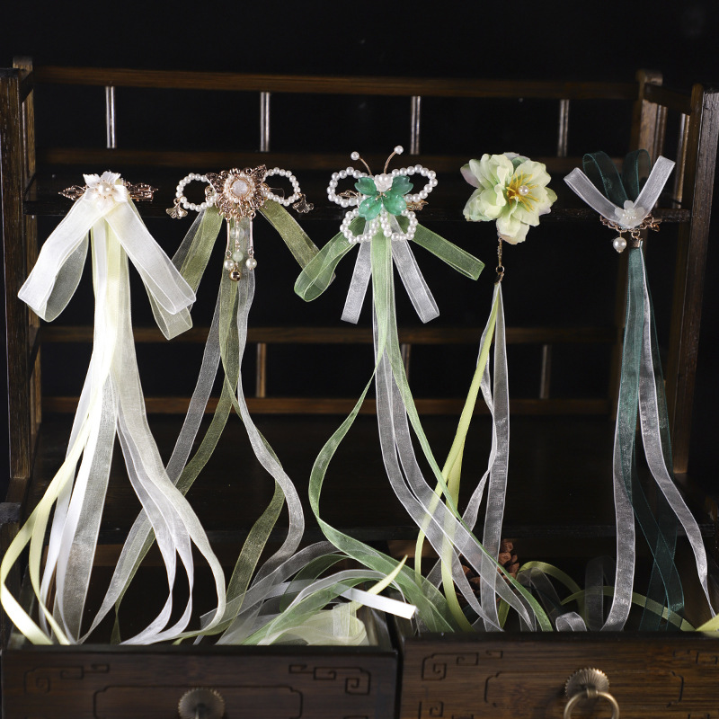 2023 new children's hairpin antique style matching princess style Tang style retro fairy headdress super cute