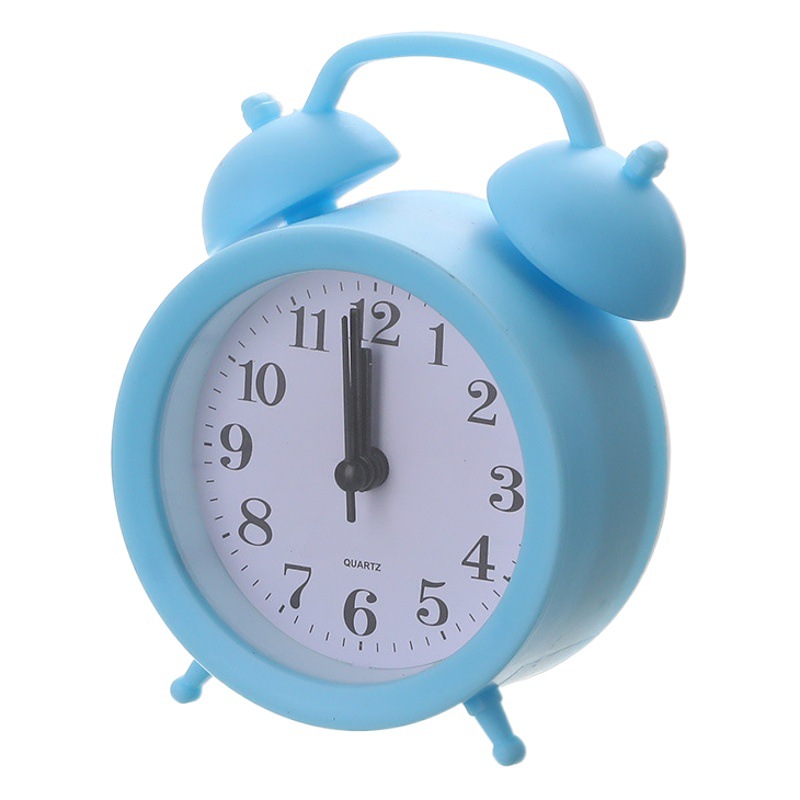 Creative Cartoon Alarm Clock for Bedroom, Plastic Digital Clock for Living Room, Student Decorative Table Clock, Dual Bell Small Alarm Clock, Student Style
