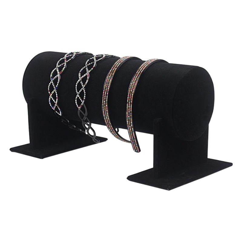11*30cm Korean Style Black Velvet Headband Display Stand Hair Band Display Stand Headband Stand Jewelry Display in Stock