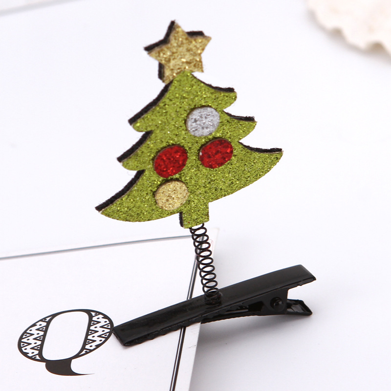 Picture of 2025 New Japanese and Korean Internet Celebrity Christmas Hairpin Spring Small Clip Small Gift Hair Accessories Festive Headwear Spot Wholesale