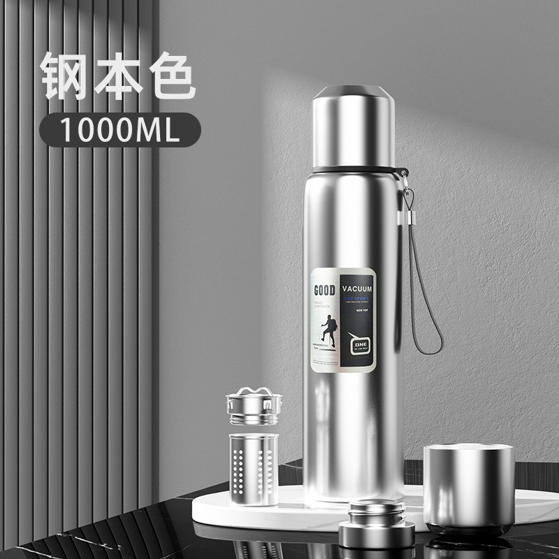 Picture of Large Capacity 316 Stainless Steel All-Steel Pot Men's Outdoor Travel Mountaineering Portable Thermos Cup Wholesale Cross-Border