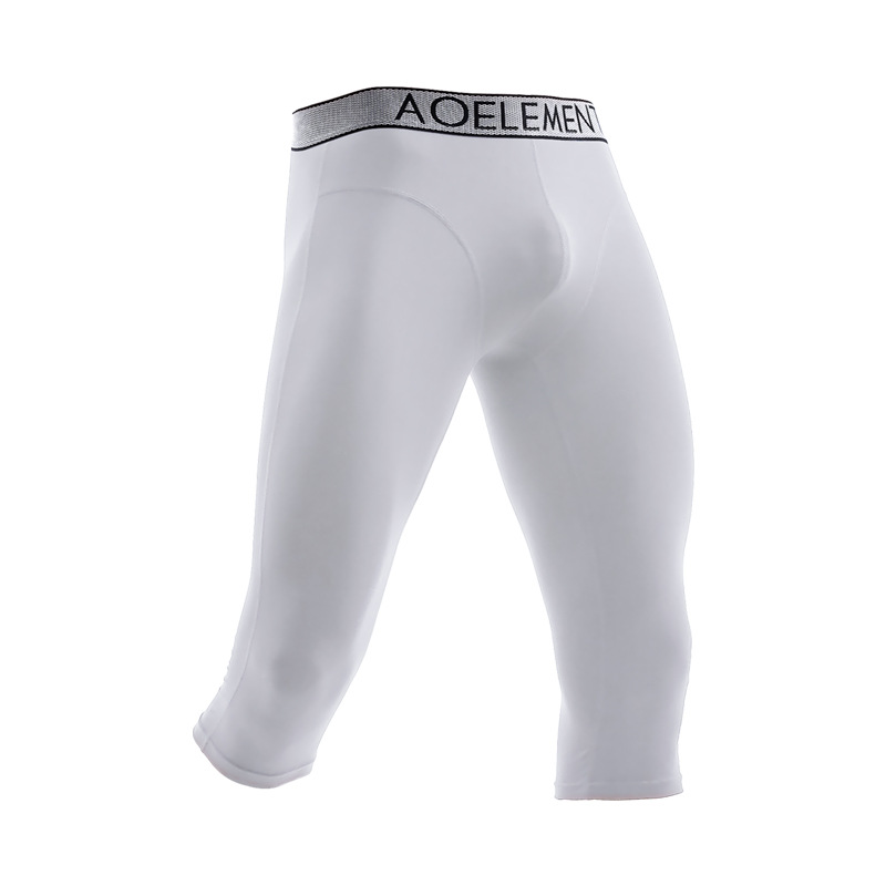 Picture of Men's Anti-wear Leg Sports Long Leg Panties Cropped Panties Men's Quick-drying Boxers Running Long Boxers