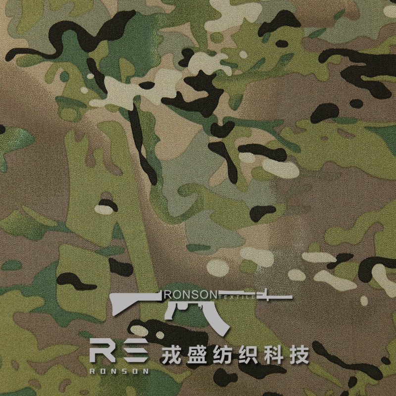 Picture of Rongsheng 500D Polyester Lacquable CORDURA Waterproof PU Bag Outdoor Fabric MULTICAM Camouflage Printing