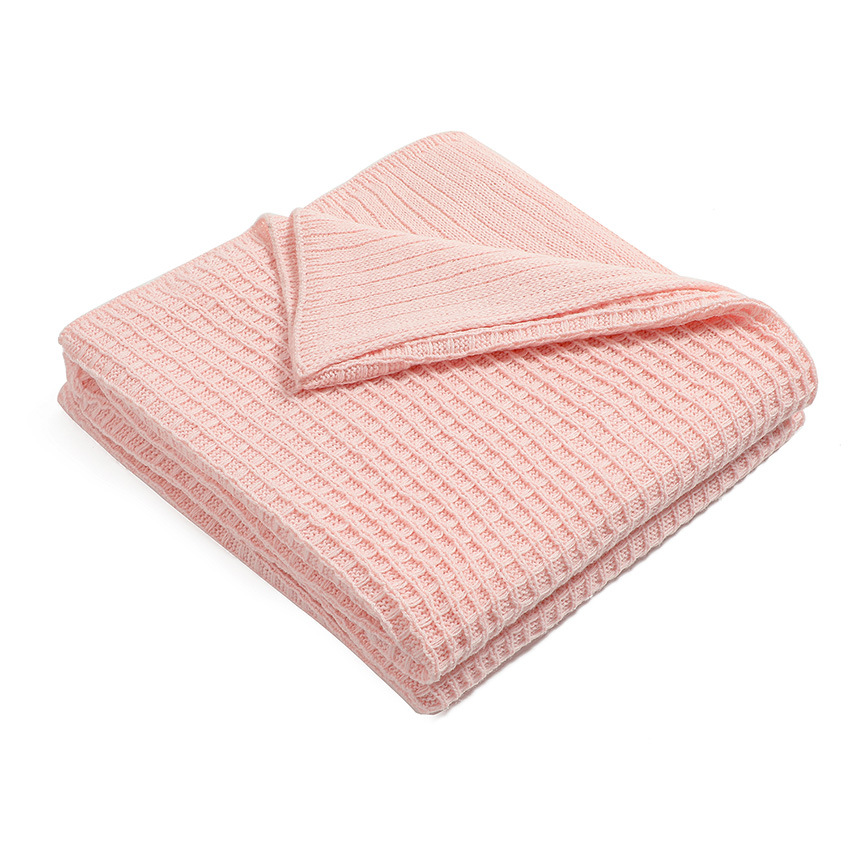 Picture of New Sofa Blanket Blanket Summer Knitted Blanket Office Nap Blanket Air Conditioning Blanket Waffle Blanket for Hair