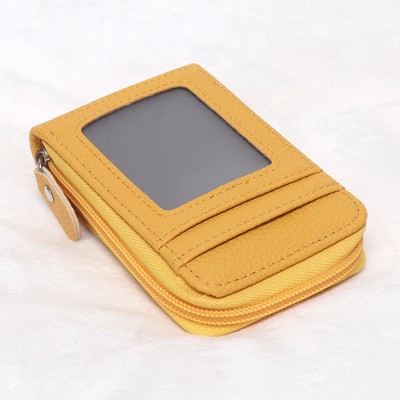 Picture of Cross-Border Organ Multifunctional Card Holder Foreign Trade New Hot Product Multi-Color Anti-Theft Zipper Vertical Short Wallet