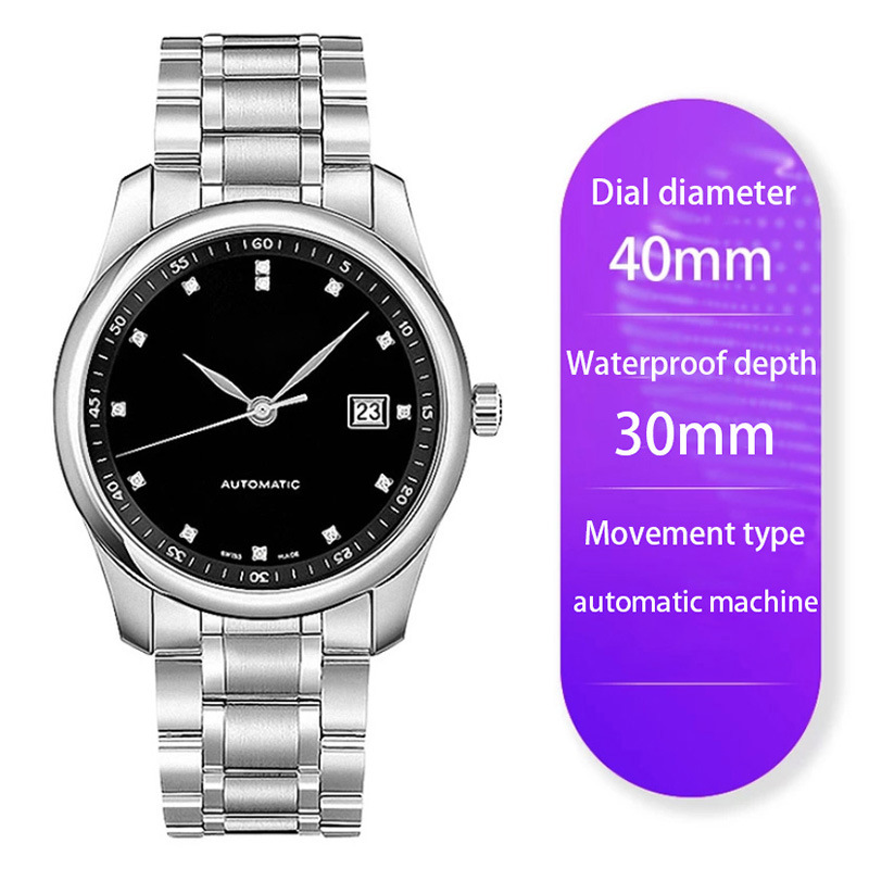 Picture of High-Quality Watch Famous Craftsman Classic Three-Hand Fashion Ultra-Thin Steel Band Fully Automatic Mechanical Watch Men's Danaleno Watch