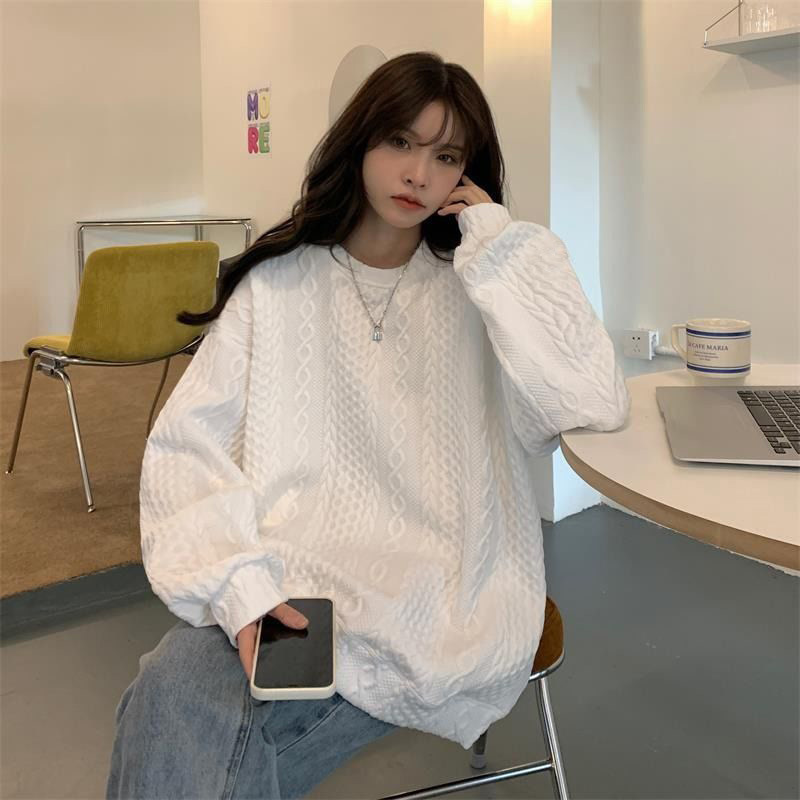 Picture of Sweatshirt Women's Design Niche 2025 New Spring and Autum Oversize Loose Korean Style Hooded Jacket Tops for Women