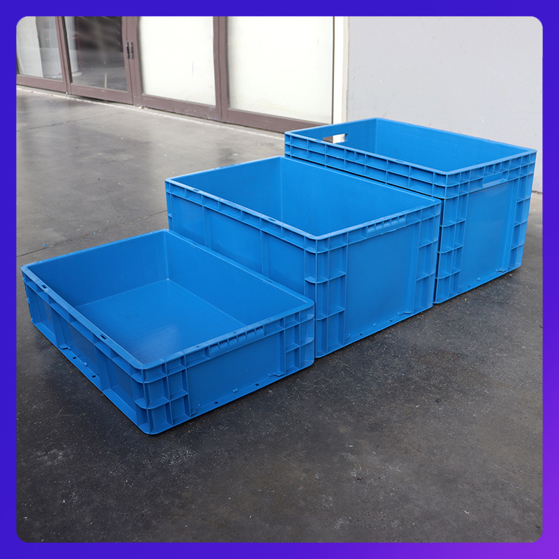 Thickened Turnover Box Large Rectangular Logistics Box Auto Parts European Standard Eu Plastic Box with Lid Filter Turtle Breeding Box