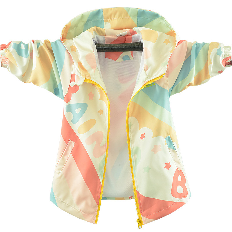 Picture of Girls' Coat 2025 Spring Children's Western-style Charge Clothes Thin Mid-range Children's Spring Jacket Girls' Trendy Brand Spring and Autumn