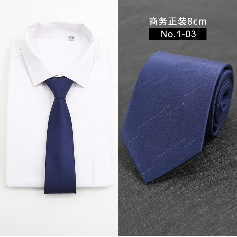 Picture of New Style Tie Men's Formal Business Casual Simple Style Solid Color Striped Arrow-Shaped Tie Manufacturer Ready Stock Wholesale