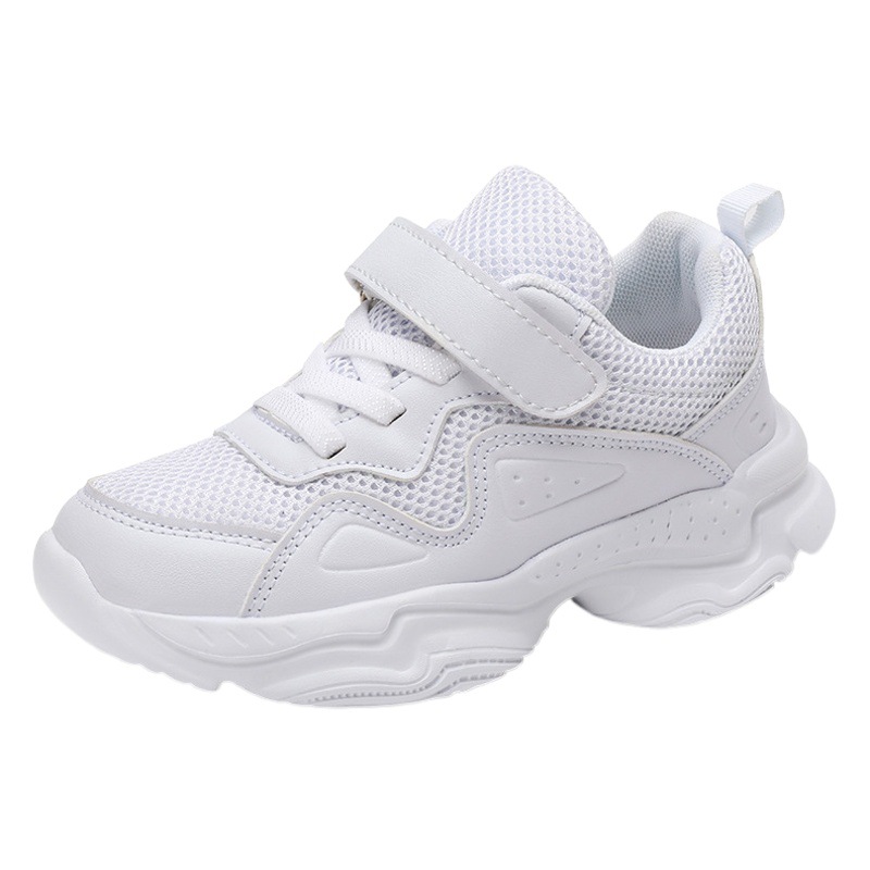 Little Yellow Duck Boys' White Shoes Mesh Girls' White Sneakers Kidsren's Spring & Fall Kindergarten Performance Kidsren's White Shoes
