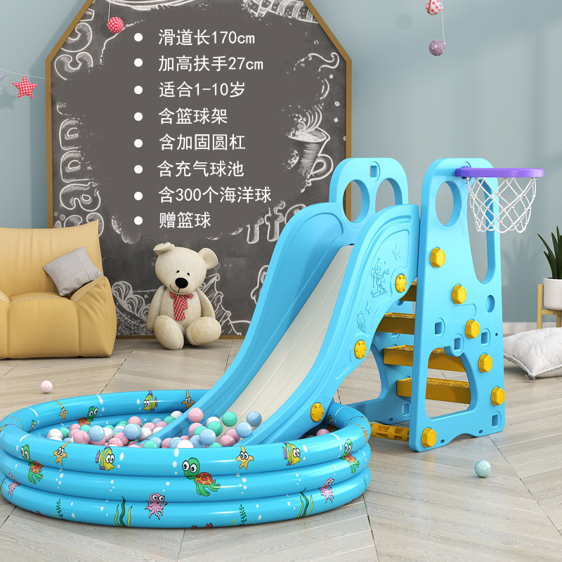 Picture of Children's Thickened Plastic Toys 3 to 10 Years Old Small Family Amusement Park Indoor Household Baby Baby Slide