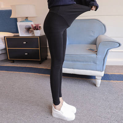 Picture of Factory wholesale maternity pants spring and autumn maternity pants kitten leggings pregnant women belly pants stretch 9 points leggings