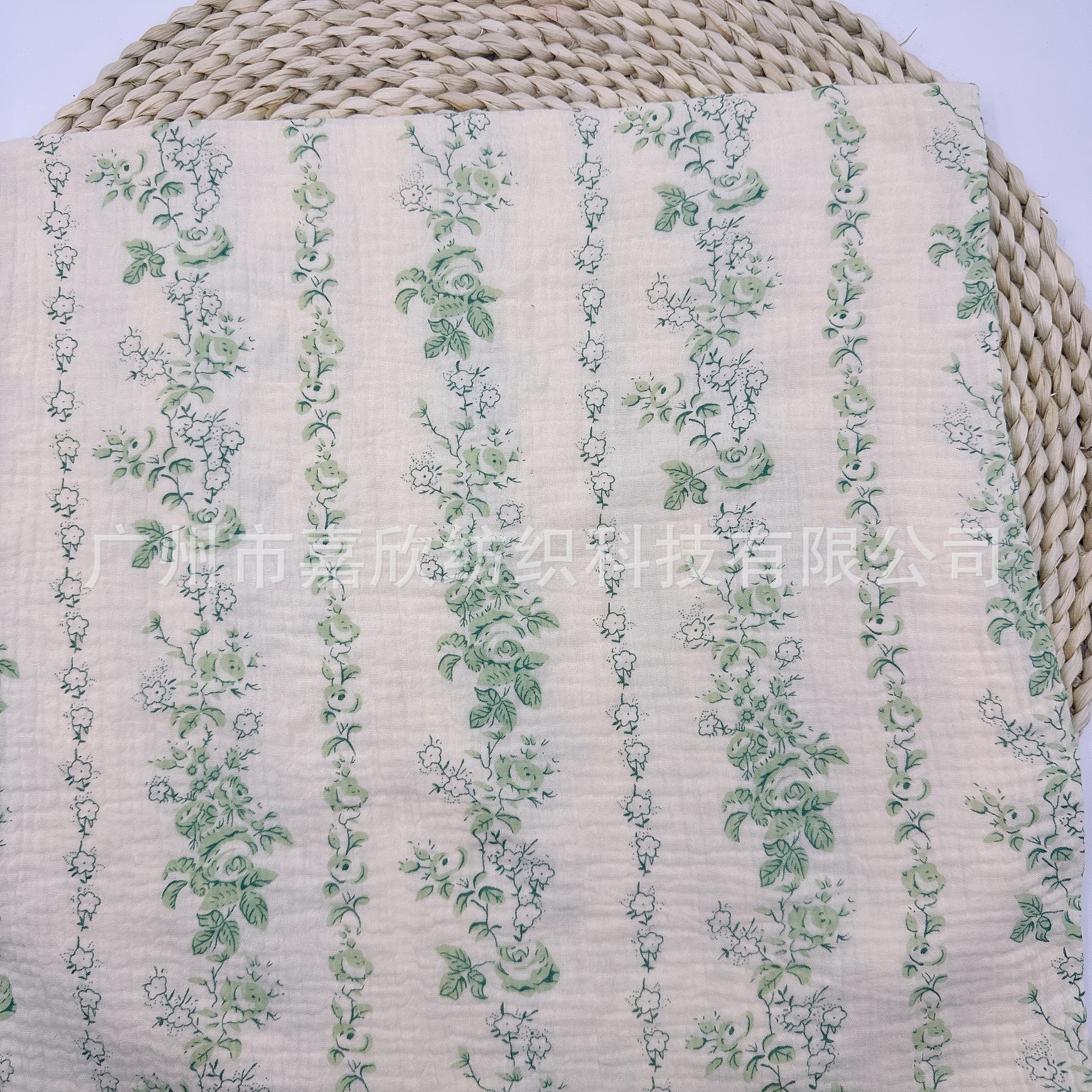 Pure Cotton Double Gauze Double Crepe Japanese and Korean Fruit Printed Fabric Home Clothes Baby Spit Towel Fabric