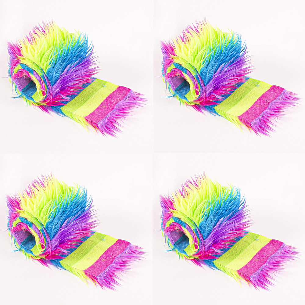 Picture of Spot Wholesale Christmas Tree Skirts Solid Color Plush Strips Home Decoration Washed Plush Strips Clothing Shoes and Hats Accessories Accessories