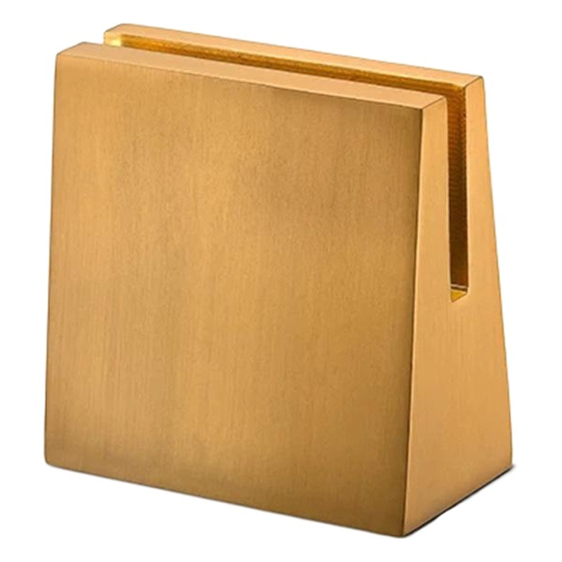 Nordic Geometric Shape Brass Card Holder Desktop Decorative Photo Holder Table Card Base Simple Card Display Stand