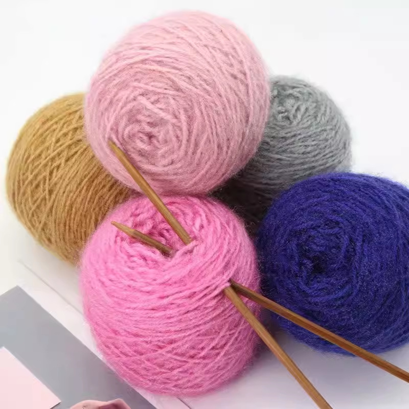 Squirrel fleece thread large group 3 two thick soft bright silk thread handmade diy woven scarf thread crochet cap thread