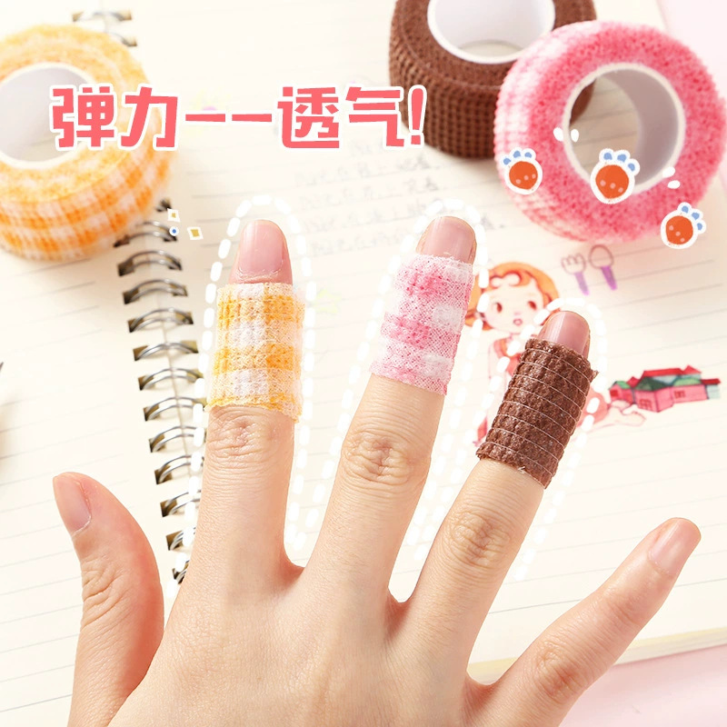Picture of Cross-Border Bandage Anti-Wear and Anti-Cocoon Self-Adhesive Elastic Bandage Silent Bandage Finger Cot Student Writing Finger Protection Finger Bandage