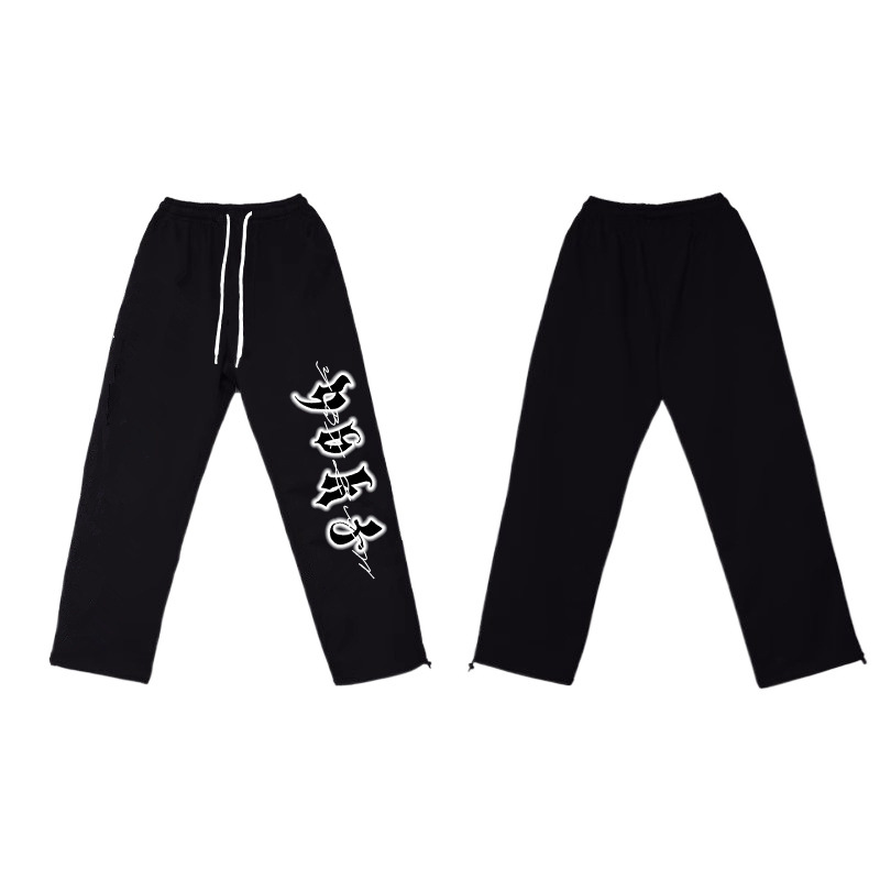 Picture of Hip-Hop Drawstring Hip-Hop American Street Style Hiphop Casual Pants Sports Loose Dipping Letter Printed Wide-Leg Pants