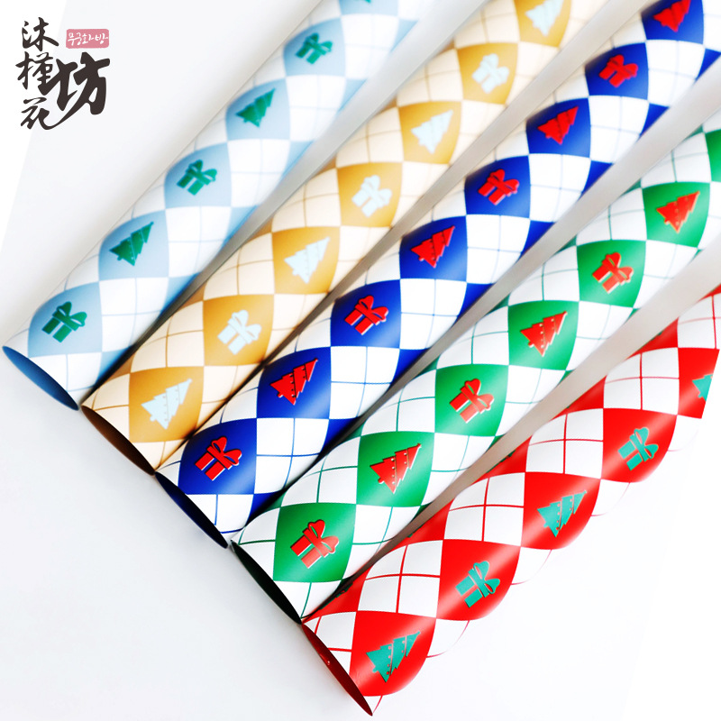 Christmas Flower Wrapping Paper Flower Wrapping Paper Christmas Eve Ritual Series DIY Material Flower Wrapping Paper