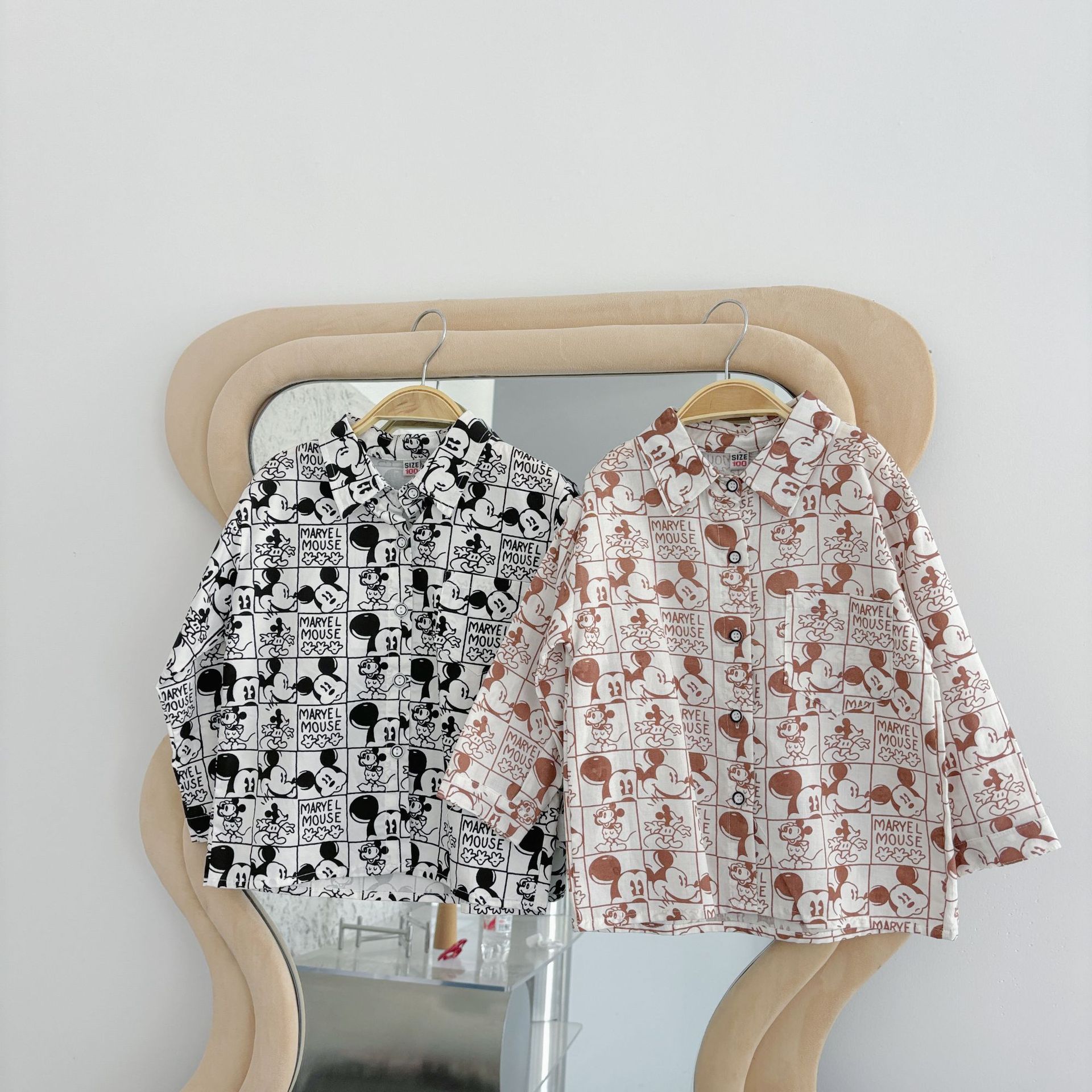Picture of Autumn Kidsren's Long-Sleeved Shirts, Comfortable New Products for Boys and Girls, Brother and Sister Clothes, Cotton Cute Cartoon Casual Shirts, Trendy