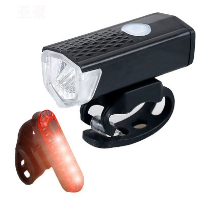 Picture of 2255 bicycle headlight cross-border USB charging three-speed adjustable night riding headlight taillight suit bicycle equipment