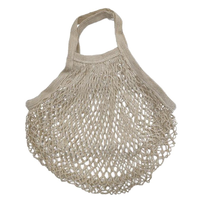 Portable Convenient Cotton Mesh Bag Supermarket Shopping Mesh Bag Vegetable Fruit Mesh Bag Hollow Woven Cotton Mesh Bag
