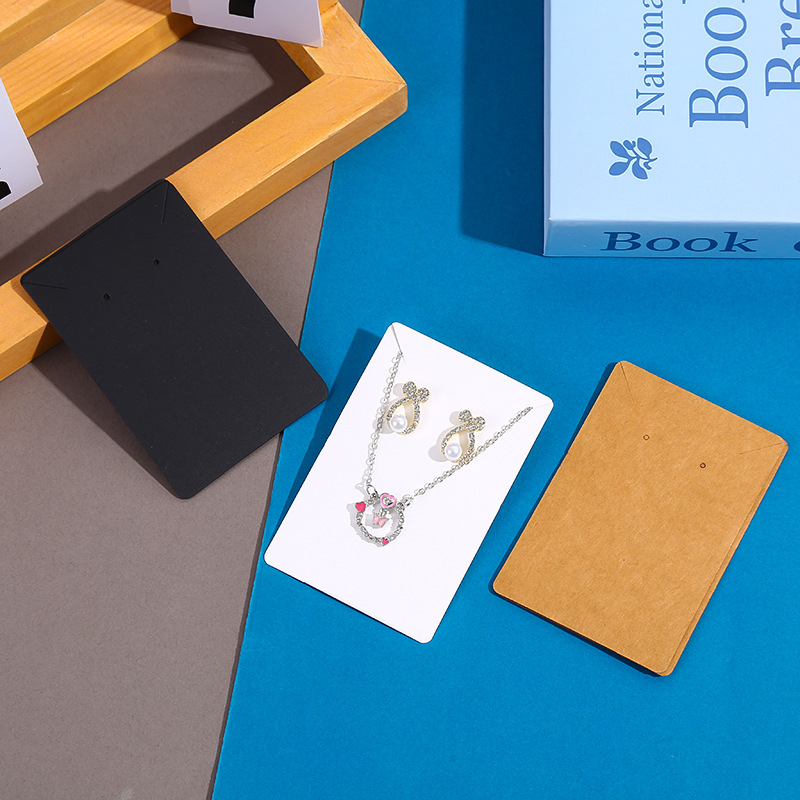 High-grade jewelry packaging card necklace earrings earrings cardboard hair clip accessories jewelry display plate cardboard wholesale