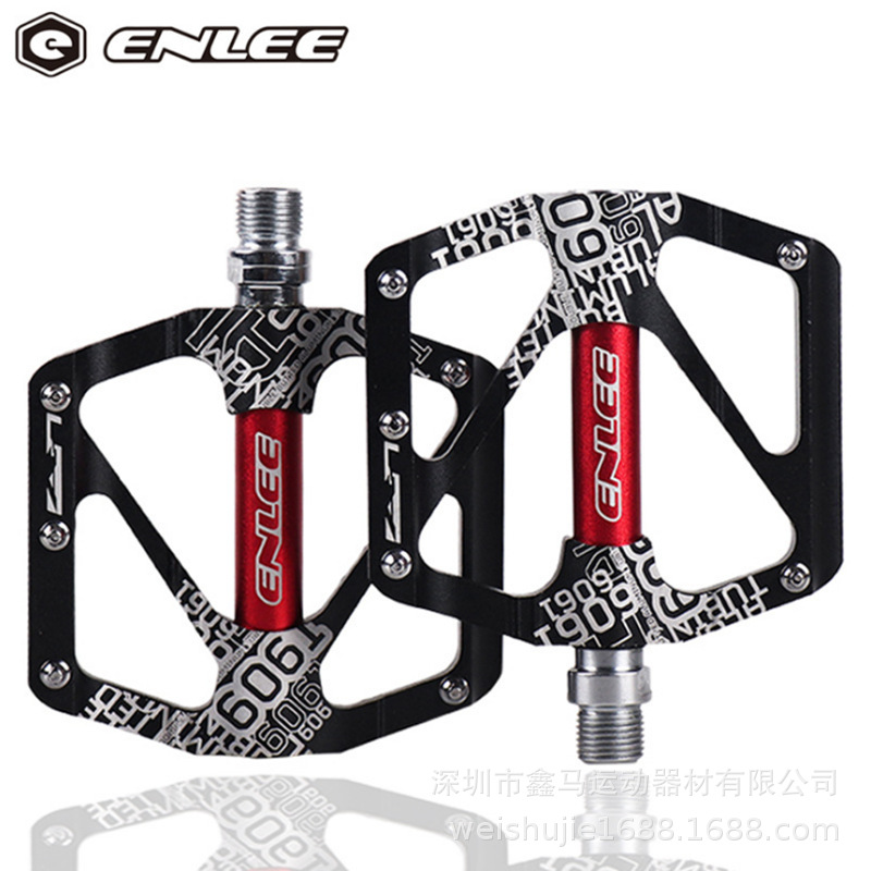 ENLEE Mountain Bike Pedal Bicycle Pedal Aluminum Alloy Bearing Pedal Ultra-light Peilin Anti-slip Pedal