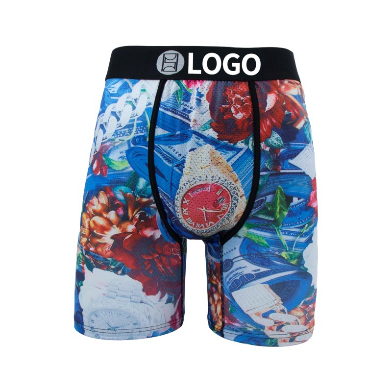 Picture of [Border-Border Hot Item] Psd Same Style Men's Personalized Printed Fitness Sports Extended Fashion New Boxer Briefs