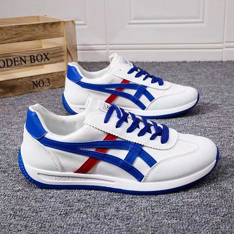 Men's Shoes 2024 Autumn New White Shoes Fashionable Breathable Low-top Forrest Gump Men's Shoes Casual Sports Canvas Sneakers