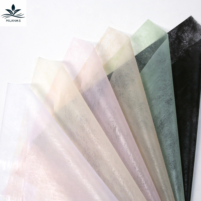 Milan flower wrapping paper small cotton candy lining paper waterproof cotton paper bouquet gift bag floral paper floral material
