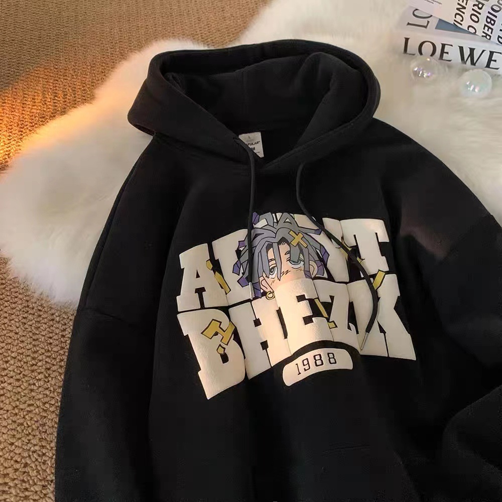 Picture of Children's clothing autumn and winter boys' hooded sweater fleece-lined thickened children's autumn long-sleeved shirt Western style coat