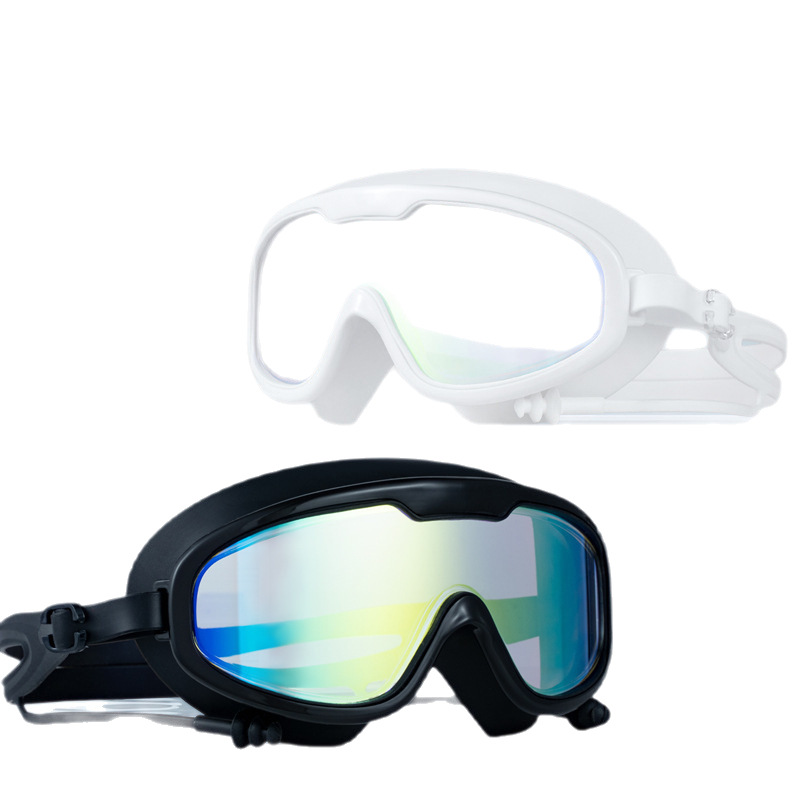 Picture of Swimming Goggles Anti-fog HD Waterproof Anti-fog Myopia Adult Swimming Goggles Large Frame Swimming Glasses Swimming Equipment Supplies