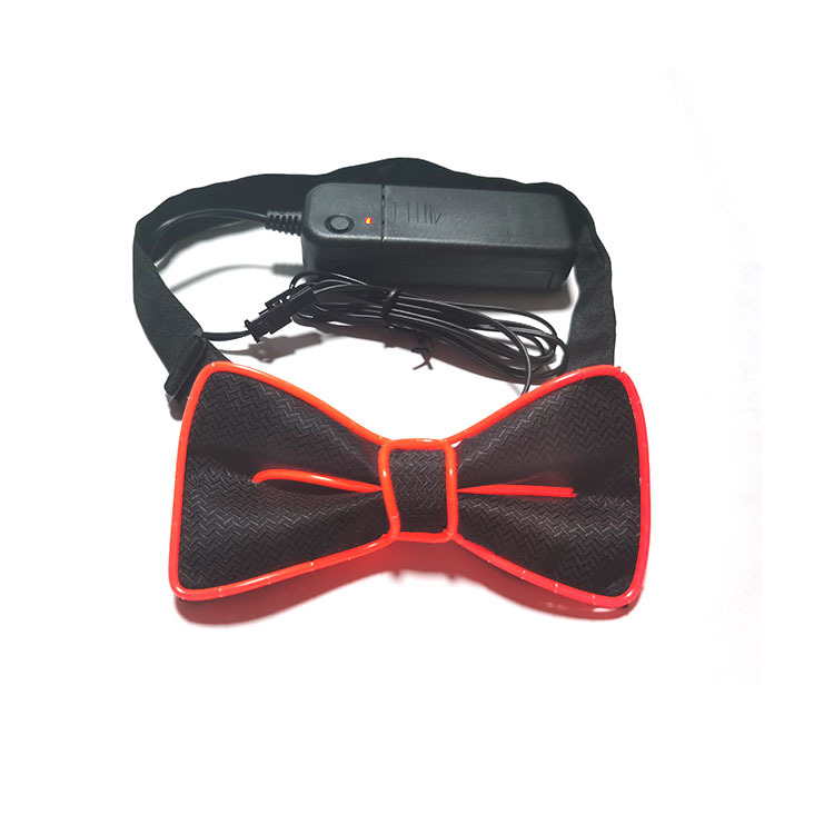 Picture of Led Luminous Bow Tie El Cold Light Bow Tie Prom Party Luminous Tie Performance Atmosphere Decoration Glitter Bow