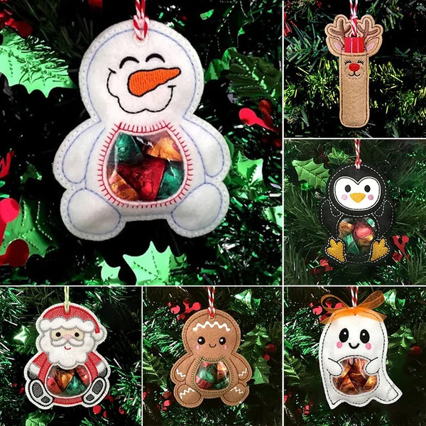 Cross-border new Halloween Christmas decoration props creative Youtong pumpkin bear candy fruit bag cloth bag gift bag