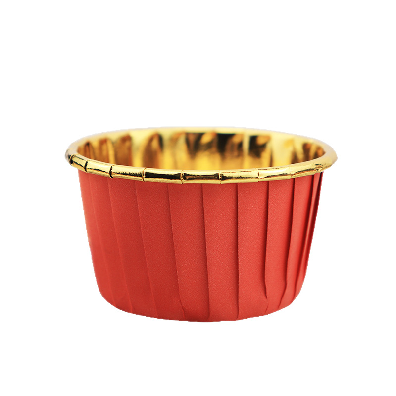 Picture of Large Maffin Cup Roll-up Cupcake Cups Golden Silver Cake Cups Maffin Baking Maffin Cup