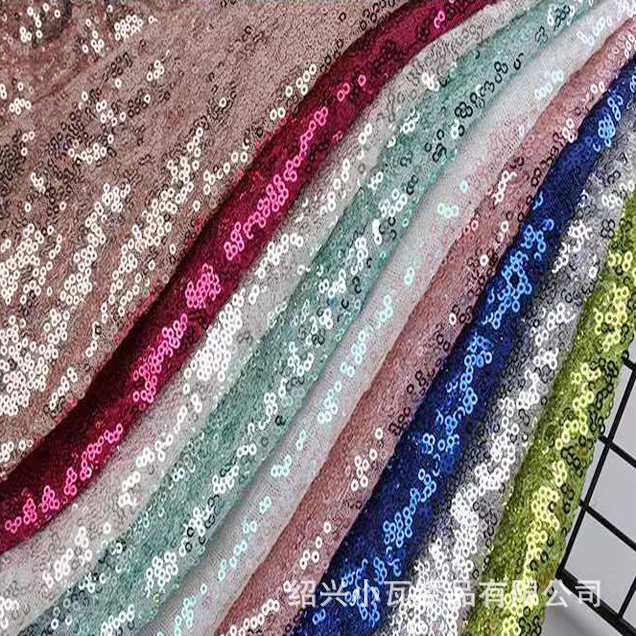 in stock 3mm Mesh Sequin Embroidered Tablecloth Wall Cloth Beaded Embroidered Cloth Sling Garment dress Fabric