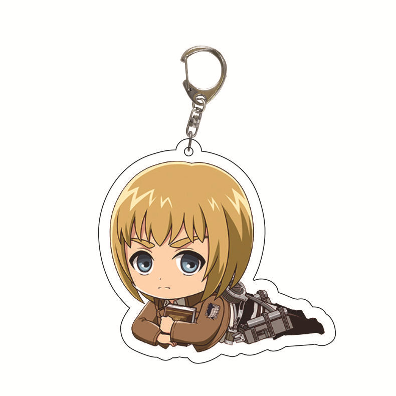 Picture of Holiday surprise star surrounding acrylic keychain spot printable logo schoolbag creative pendant wholesale