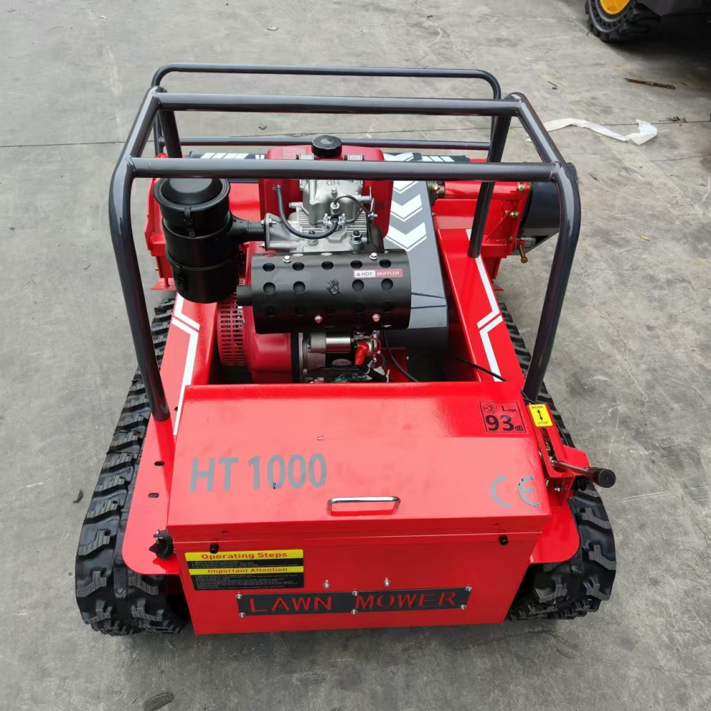 Export Australia RC diesel lawn mower orchard farm automatic weeding machine Weeding and reclamation lawn mower