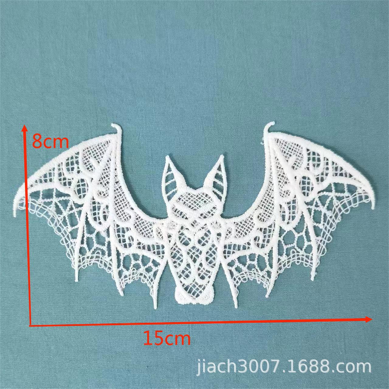 Christmas Pendant Halloween Black Bat Holiday Ornaments Diverse Stand-Up Bat Water-Soluble Lace Embroider