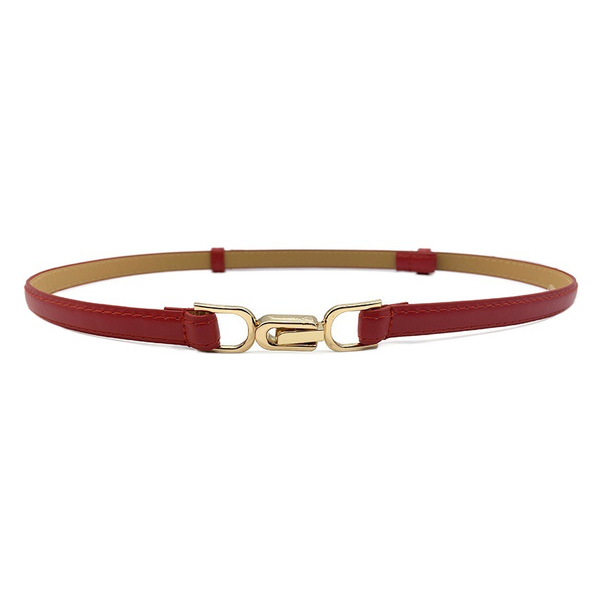 All-Match Dress Sweater Belt Women's Retro Korean Style Thin Belt Women's Tight Waist Buckle Adjustable Belt
