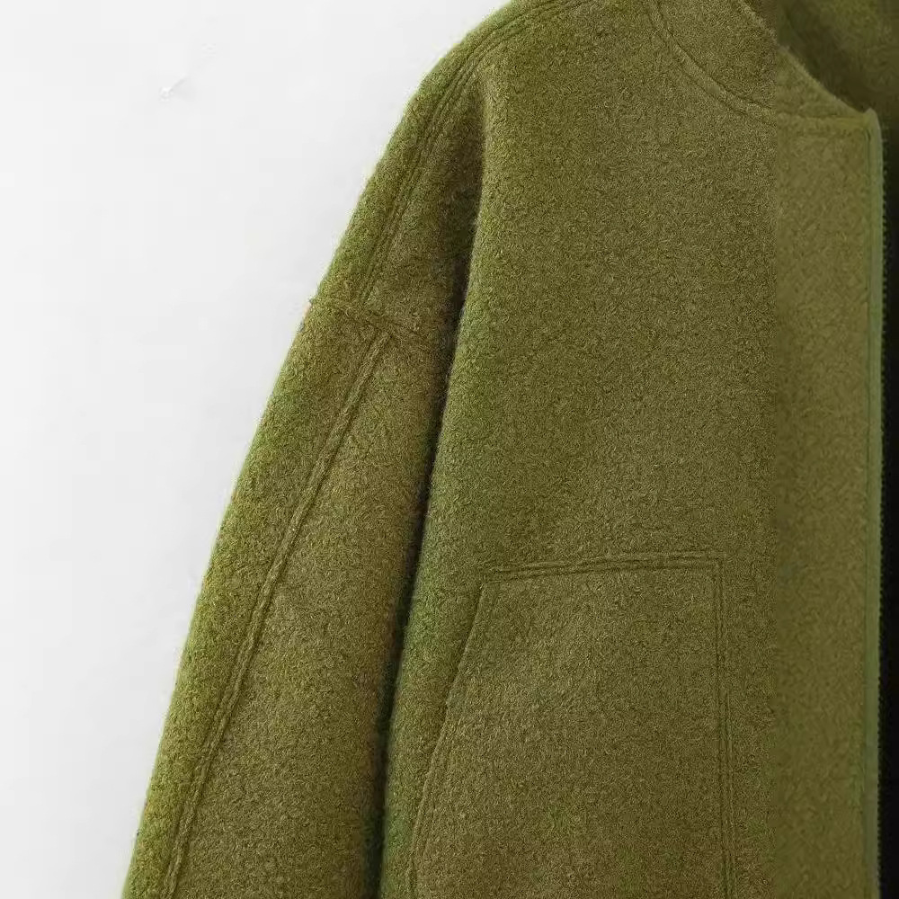 Picture of TAOP & ZA spring new women's collar pocket loose pilot coat 5070/158 5070158