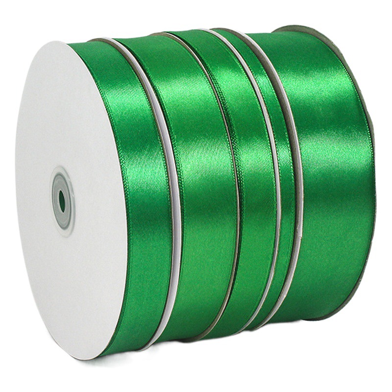 Factory wholesale multi-width combination ribbon green ribbon decoration Christmas belt gift packaging ribbon