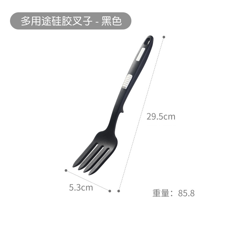 Picture of Amazon Creative Household Multi-function Silicone Cuisine Fork Large Cross-border Spaghetti Fork Fried Noodles Fork