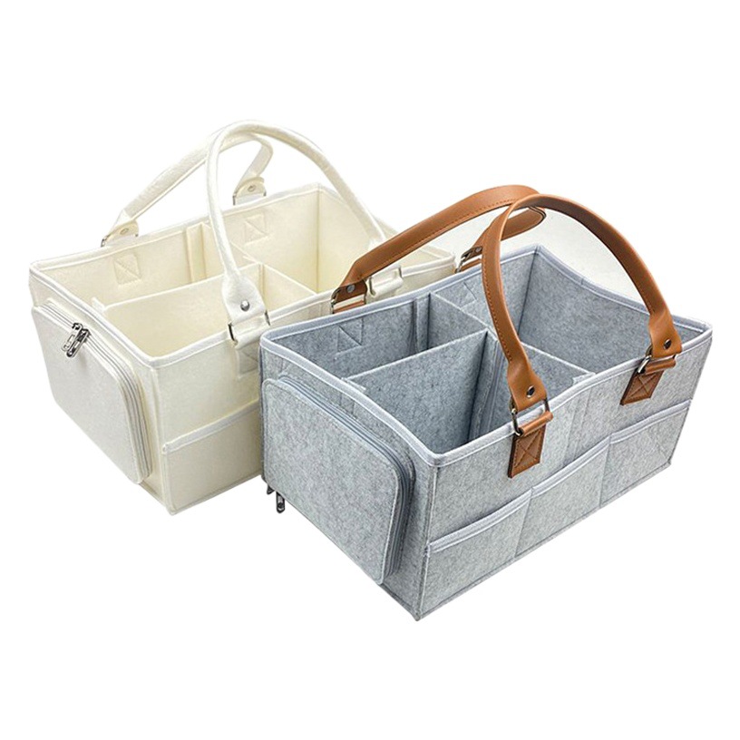 Amazon Cross-border Felt Diaper Bag Storage Bag Creative Travel Folding Portable Mother and Baby Bag Diaper Bag