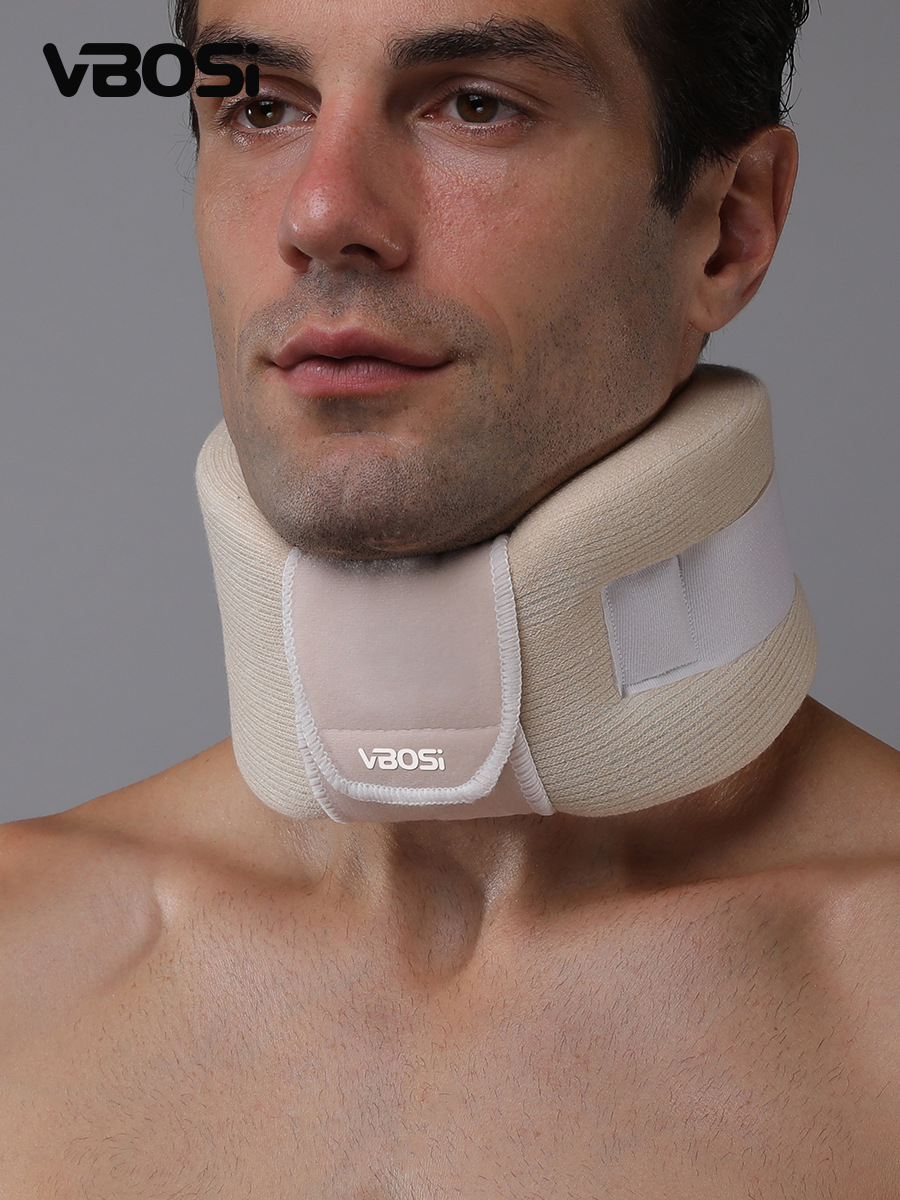 Vbosi Neck Protector Adjustable Neck Fixed Support Sports Protective Gear Outdoor Sponge Neck Protector Manufacturer Spot Wholesale
