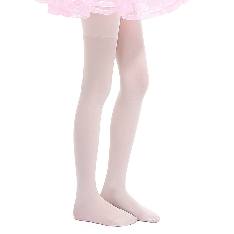 Picture of Factory wholesale summer new children dance socks girls ultra-thin stockings sunscreen white pantyhose leggings