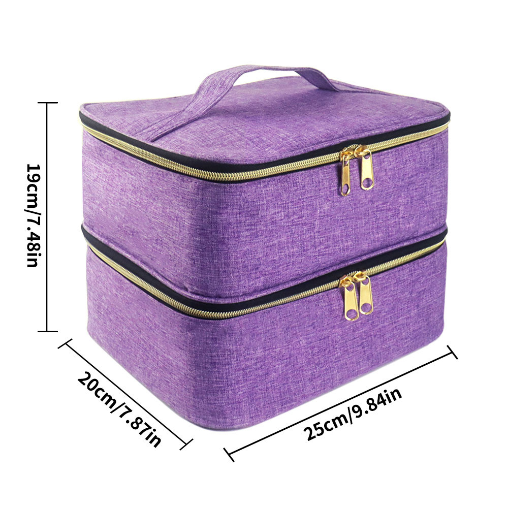 Picture of Portable cosmetic box nail tools nail polish storage bag nail polish storage bag