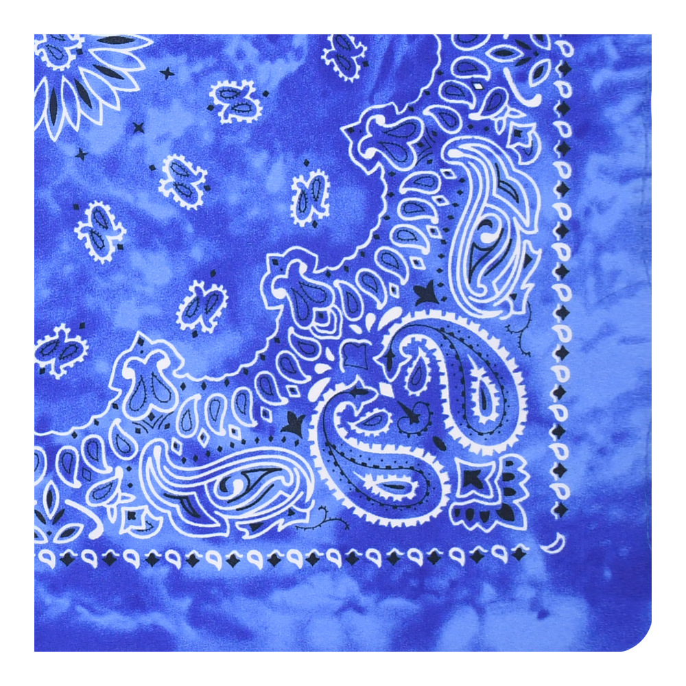 Picture of European and American cross-border all-match tie-dyed polyester melon seeds flower outdoor sports scarf ameikaji motorcycle all-match square scarf